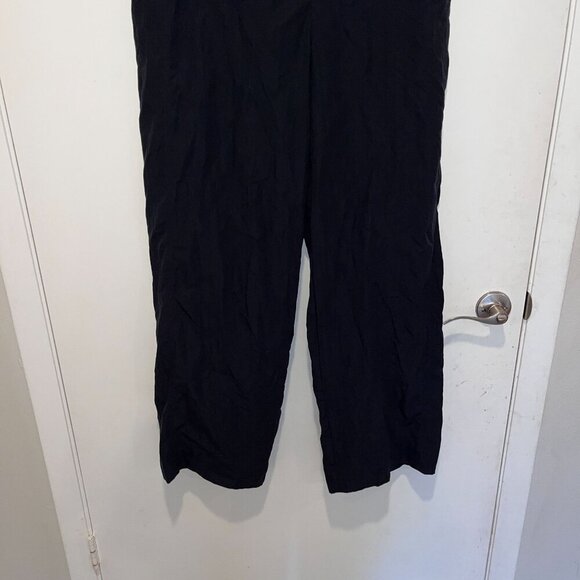 NWT Vince Black Wide Leg Pullover Belt loops Women's Pants Size 14 - Picture 6 of 11